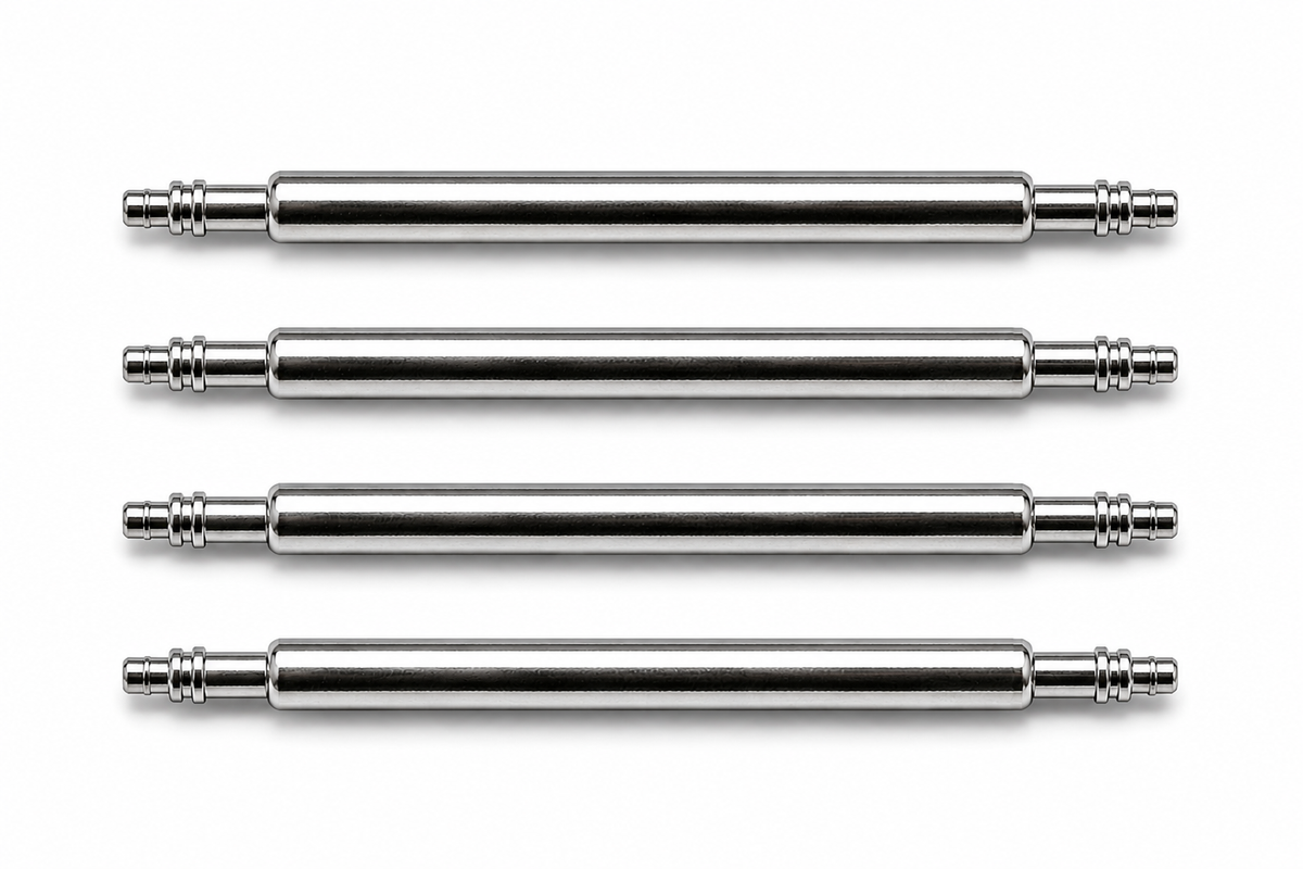 18mm watch buckle spring bar, 1.5mm diameter, 0.8mm pip - 4-Pcs