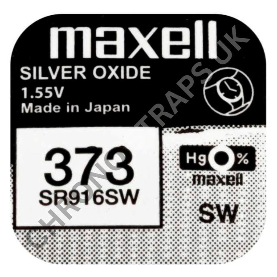 Maxell 373 / SR916SW Silver Oxide Watch Battery | Chrono Straps UK