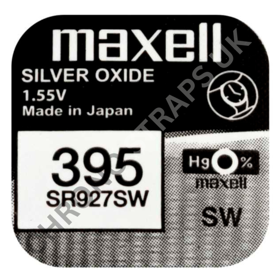Maxell 395 / SR927SW Silver Oxide Watch Battery | Chrono Straps UK