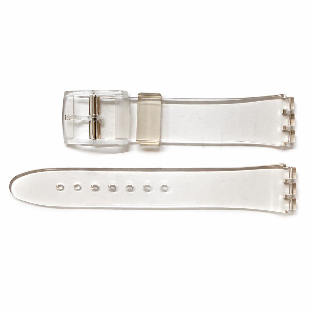 17mm (20mm) Swatch Compatible Clear Replacement Watch Strap