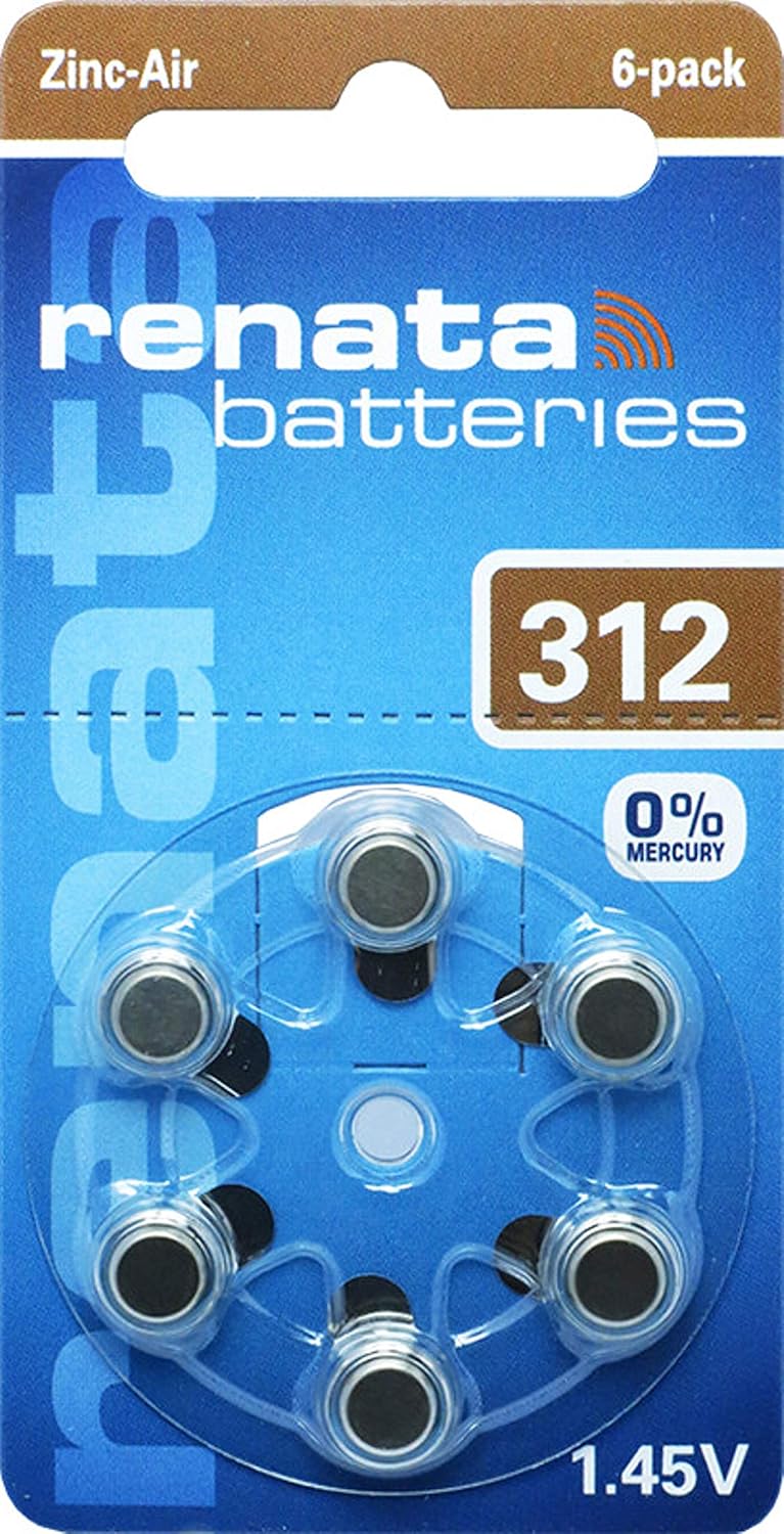 Renata hearing aid batteries, view 3