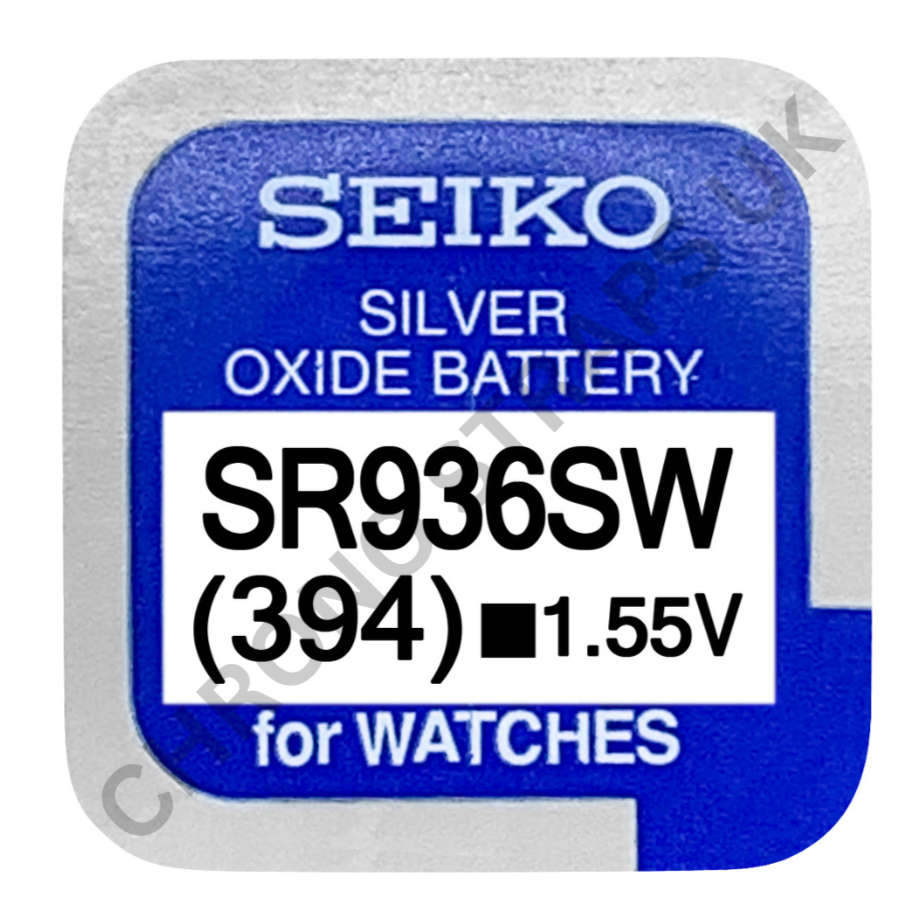 Seiko 394 / SR936SW Silver Oxide Watch Battery | Chrono Straps UK
