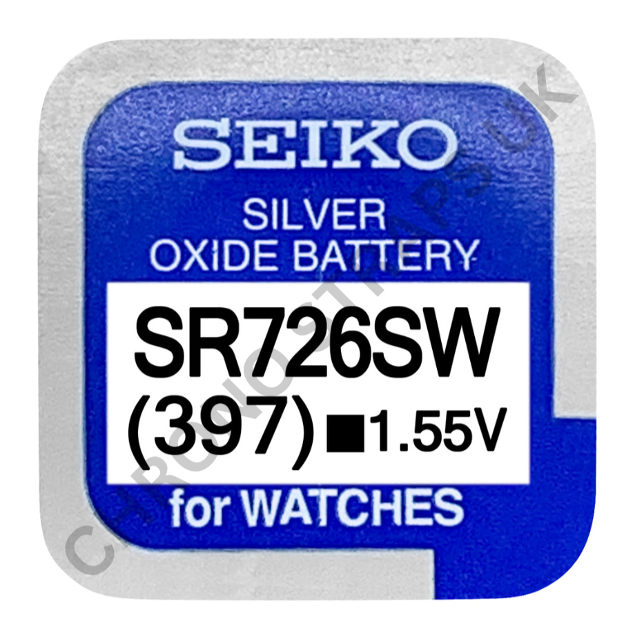 Seiko 397 / SR726SW Silver Oxide Watch Battery | Chrono Straps UK