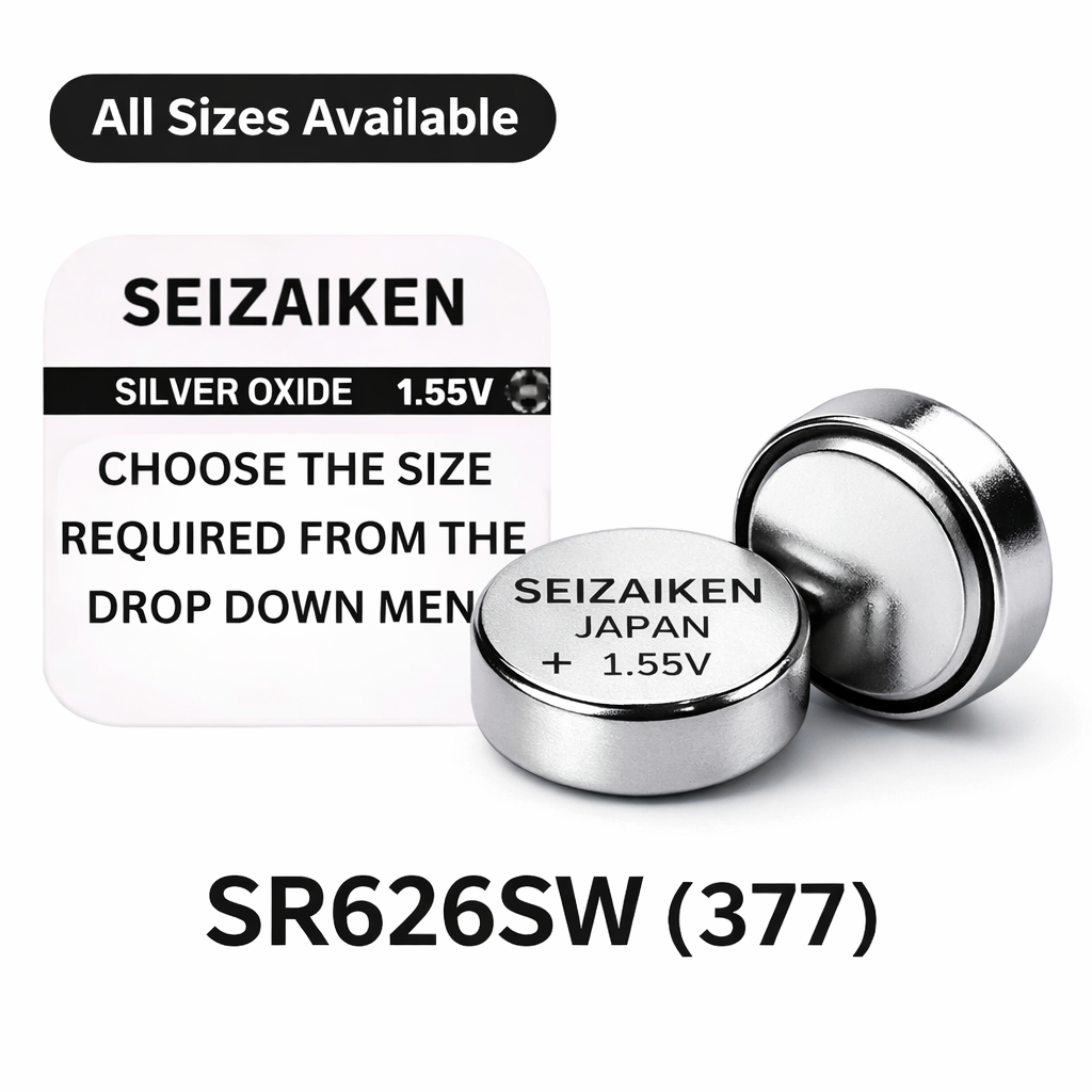 Seizaiken by Seiko Silver Oxide Watch Batteries - All Sizes
