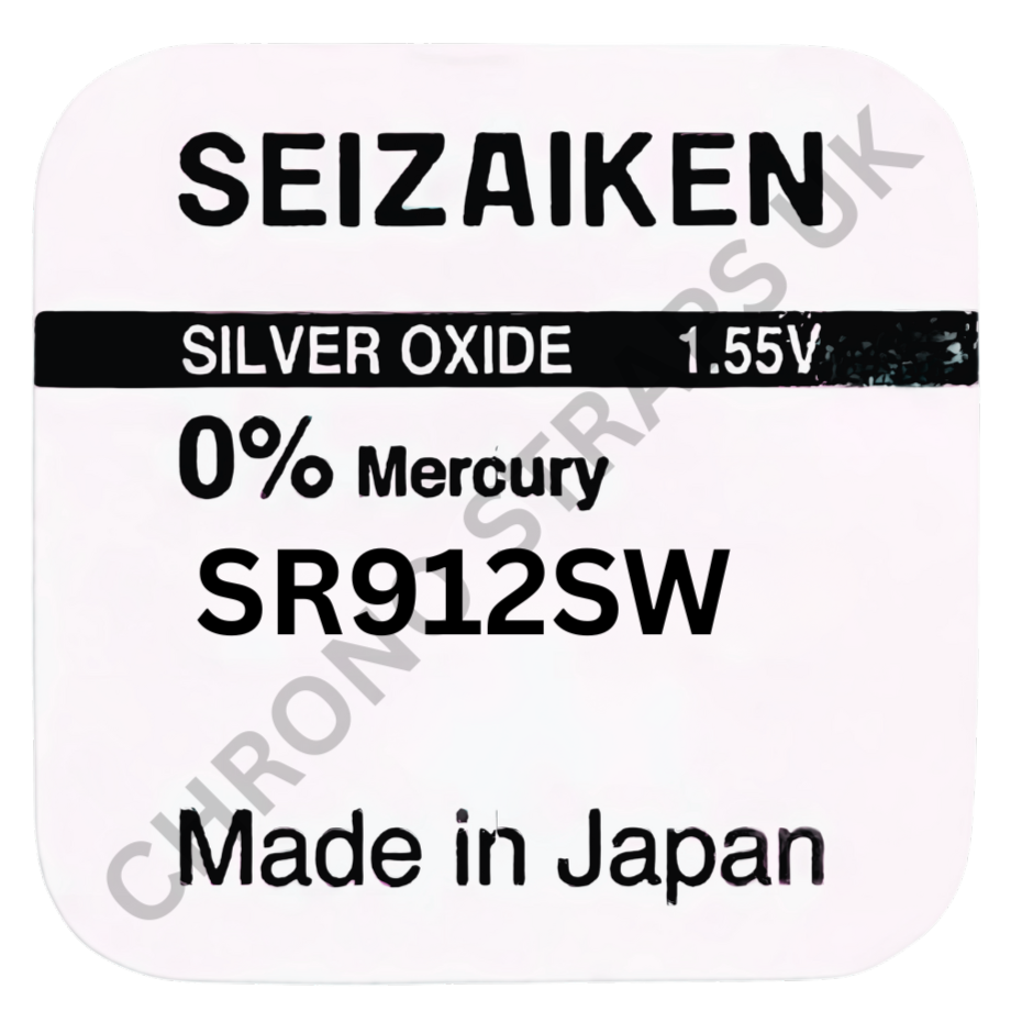 Seizaiken by Seiko SR912SW Silver Oxide Watch Battery | Chrono Straps UK