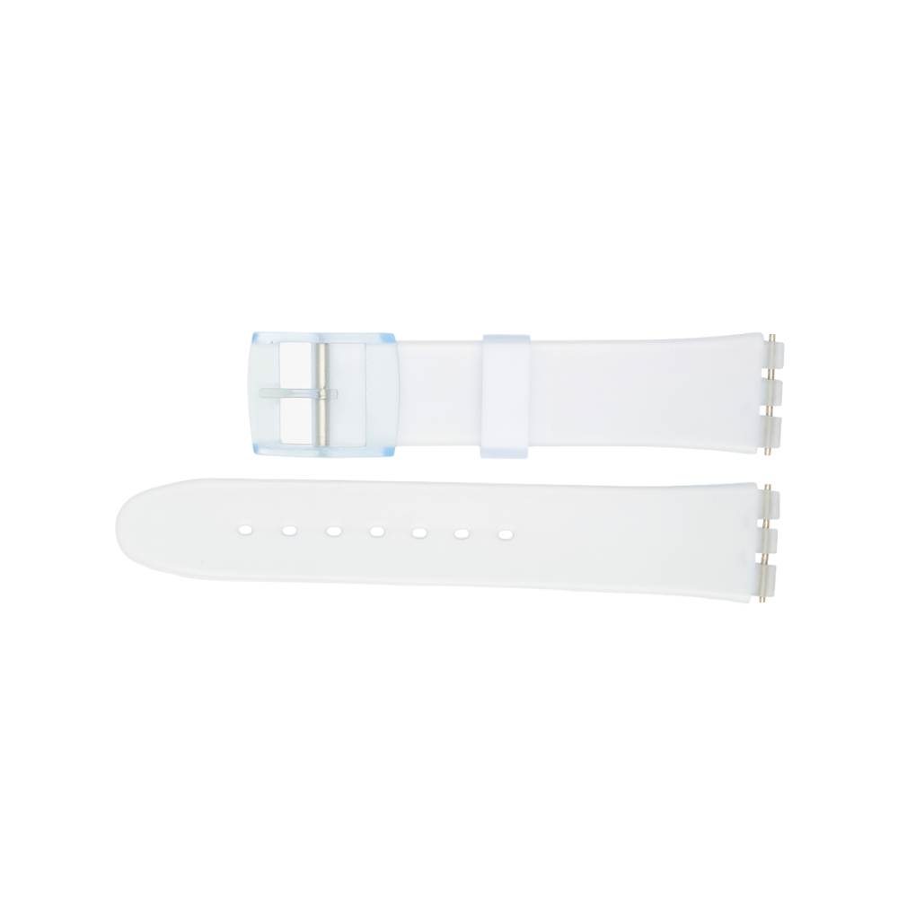 17mm Swatch Compatible Clear Watch Strap | Chrono Straps UK