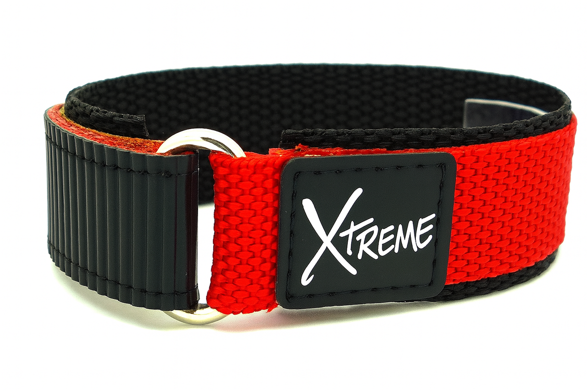 X-Treme 20mm Hook & Loop Nylon Watch Strap – Red | Chrono Straps UK