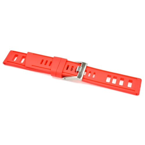 26mm Red Silicone Divers / Rubber / Silicone Watch Strap | Chrono Straps UK
