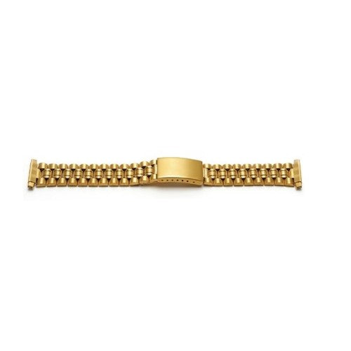 16-22mm Gold Metal Bracelets & Expanders Watch Strap | Chrono Straps UK