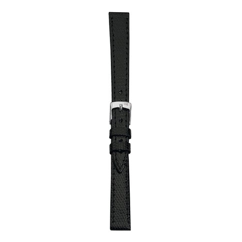 18mm Morellato Black Genuine Lizard Watch Strap | Chrono Straps UK