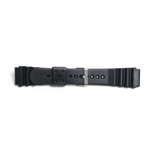 22mm Black Rubber\Resin Divers / Rubber / Silicone Watch Strap | Chrono Straps UK