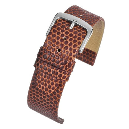 18mm Brown Leather Essential Watch Strap | Chrono Straps UK