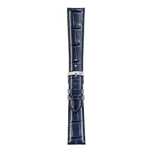 18mm Morellato Blue Genuine Alligator Watch Strap | Chrono Straps UK