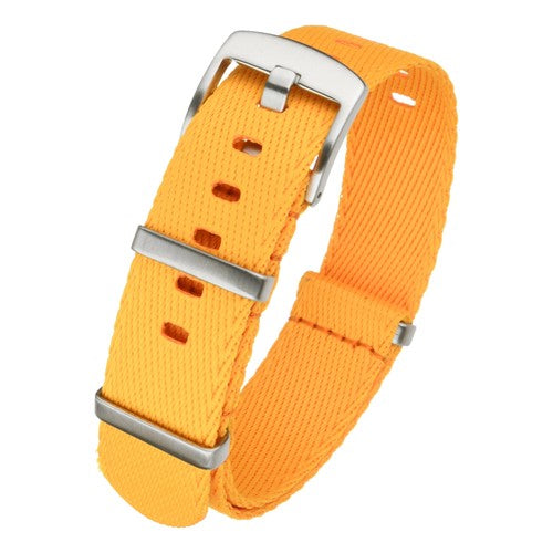 22mm Yellow Nylon\Woven Military Watch Strap | Chrono Straps UK