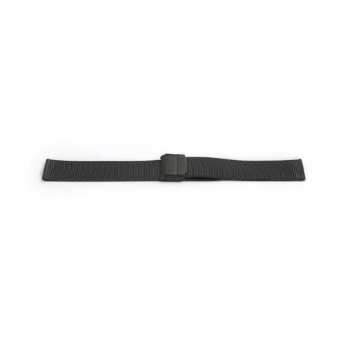 20mm Black Metal Bracelets & Expanders Watch Strap | Chrono Straps UK