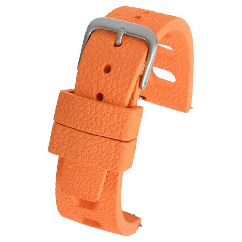 20mm Orange Rubber\Resin Quick Release Watch Strap | Chrono Straps UK