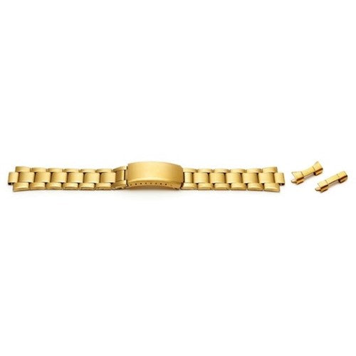 18-22mm Gold Metal Bracelets & Expanders Watch Strap | Chrono Straps UK