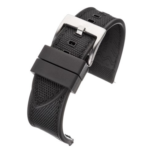 20mm Black Nylon\Woven Quick Release Watch Strap | Chrono Straps UK