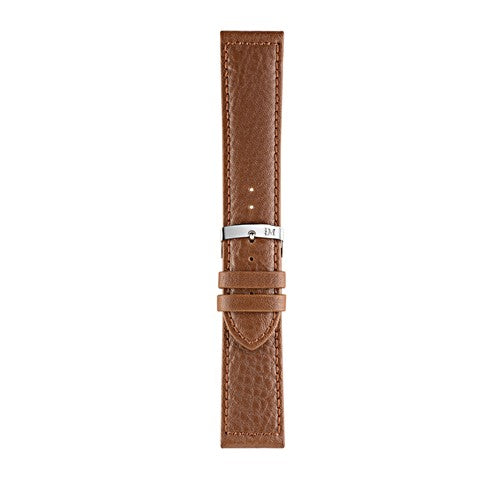 22mm Morellato Brown Leather Watch Strap | Chrono Straps UK