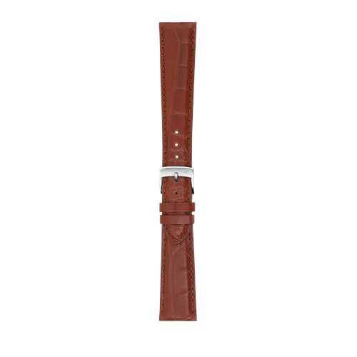 17mm Morellato Brown Genuine Alligator Watch Strap | Chrono Straps UK