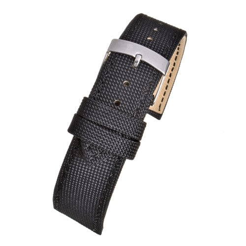 14mm Black Vegan Friendly Vegan / Eco Watch Strap | Chrono Straps UK