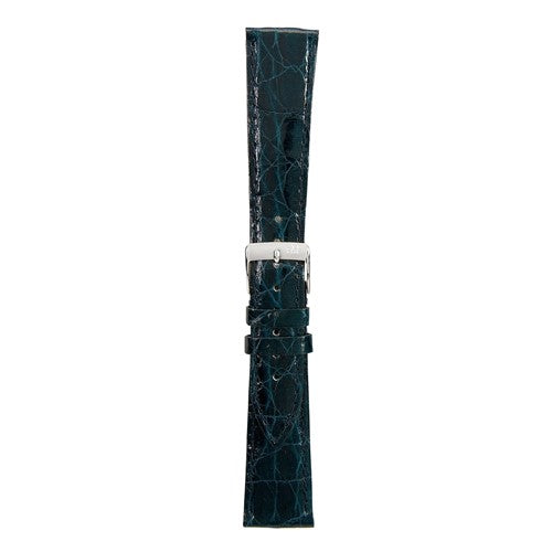 18mm Morellato Blue Genuine Crocodile Watch Strap | Chrono Straps UK
