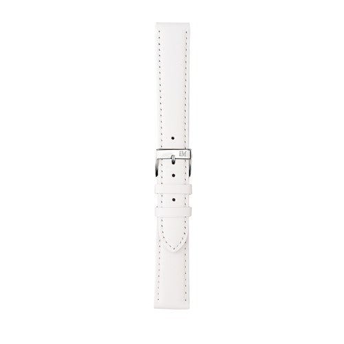 14mm Morellato White Leather Watch Strap | Chrono Straps UK