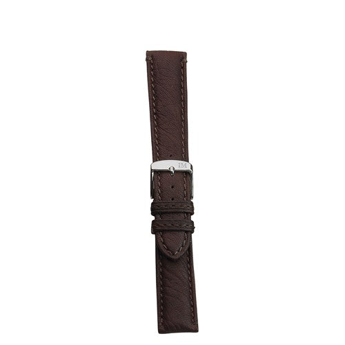 22mm Morellato Brown Leather Watch Strap | Chrono Straps UK
