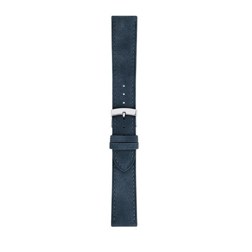 18mm Morellato Blue Leather Watch Strap | Chrono Straps UK