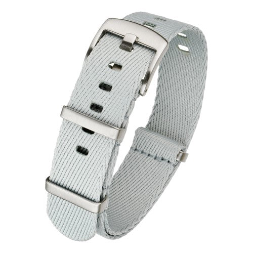 20mm Grey Nylon\Woven Military Watch Strap | Chrono Straps UK