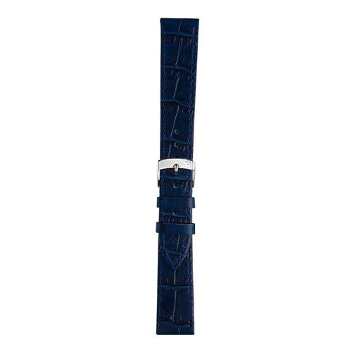 14mm Morellato Blue Leather Watch Strap | Chrono Straps UK