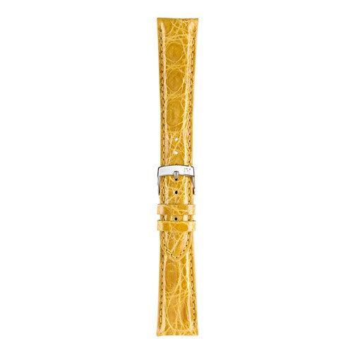 20mm Morellato Yellow Genuine Crocodile Watch Strap | Chrono Straps UK