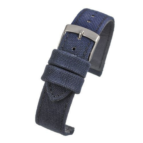 24mm Blue Nylon\Woven Essential Watch Strap | Chrono Straps UK