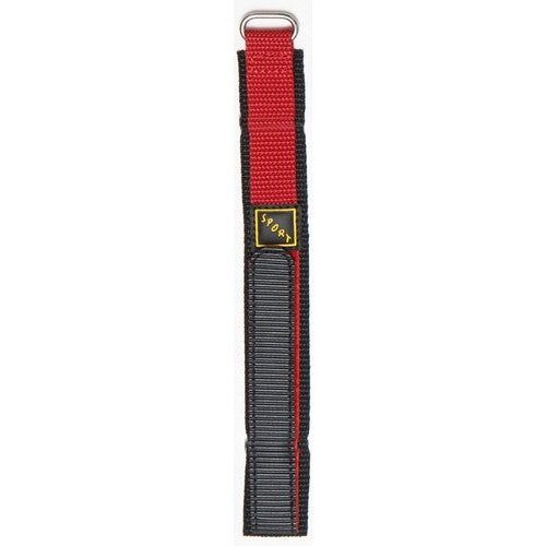18mm Red Nylon\Woven Military Watch Strap | Chrono Straps UK