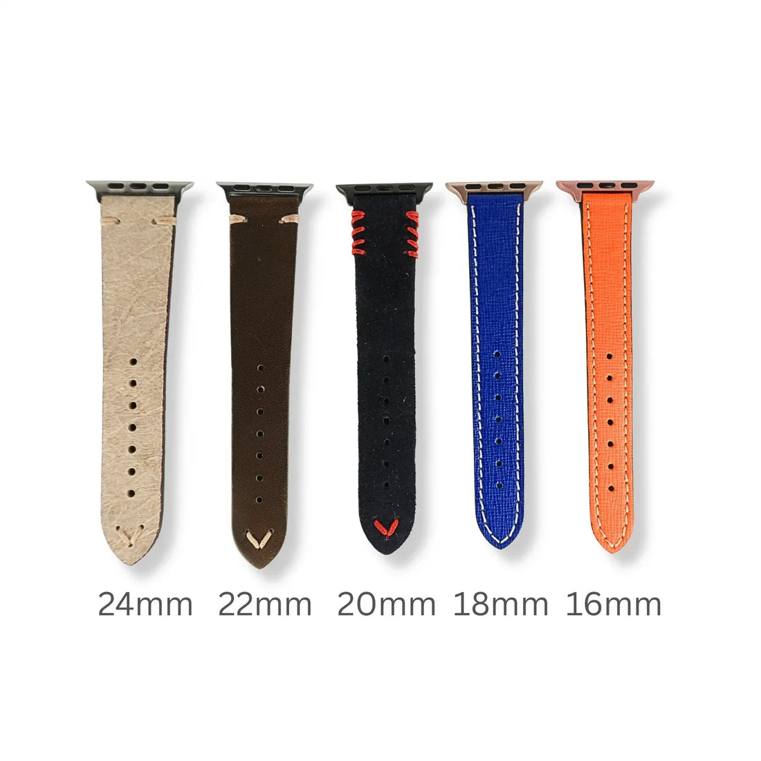 How to measure watch strap size guide showing lug width measurement