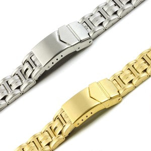 Centre-Mirror Metal Bracelets (Safety Clasp) | Chrono Straps UK