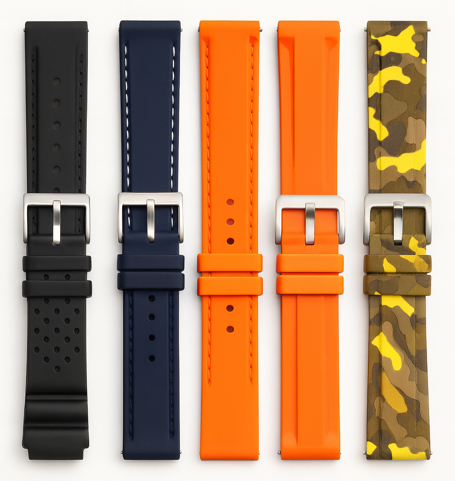 Divers / Rubber / Silicone Watch Straps | Chrono Straps UK