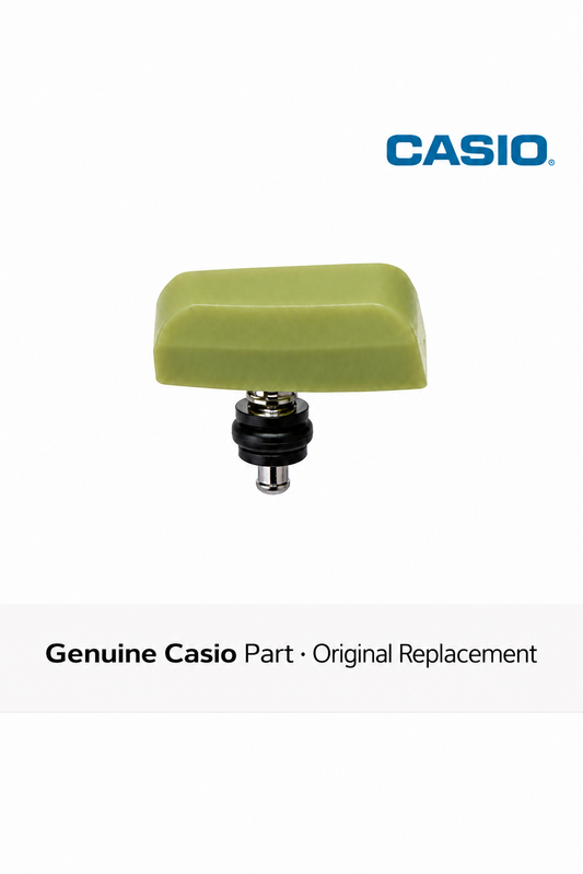 Genuine Casio 10249173 button assembly for Baby-G BGA-100-8B - light grey resin button with stainless steel stem and gaskets