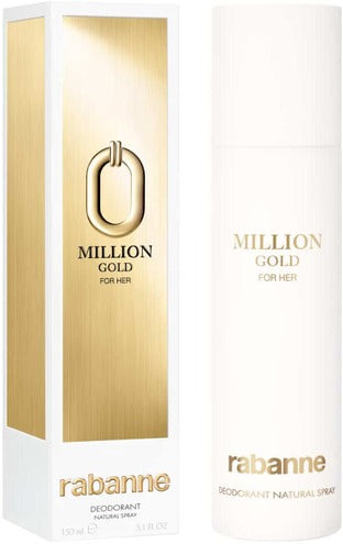 Paco Rabanne Million Gold for Her 150ml Deodorant Spray - Paco Rabanne