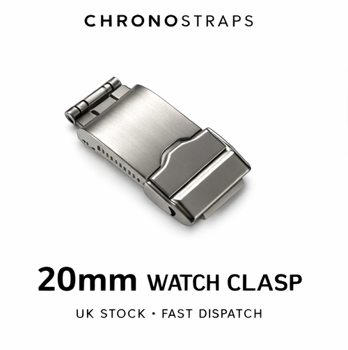 Premium Stainless Steel Watch Clasp Secure Lock Deployment Buckle 16mm 18mm 20mm