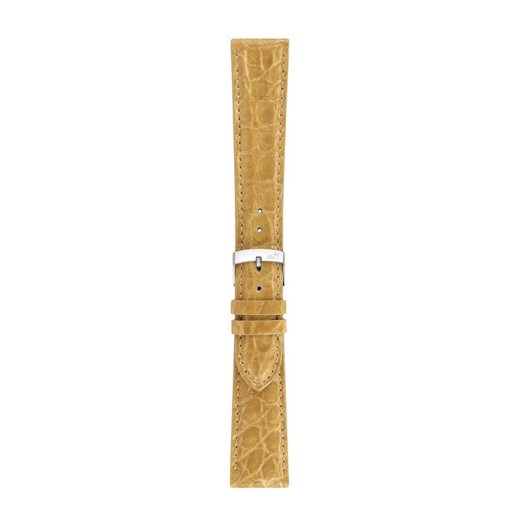 18mm Morellato Cream Genuine Crocodile Watch Strap