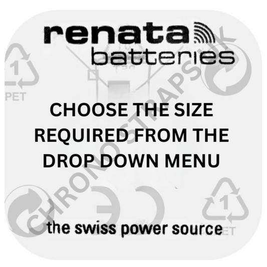 Renata Swiss-made Watch Batteries – All Sizes | 1.55v Silver Oxide | SR Series