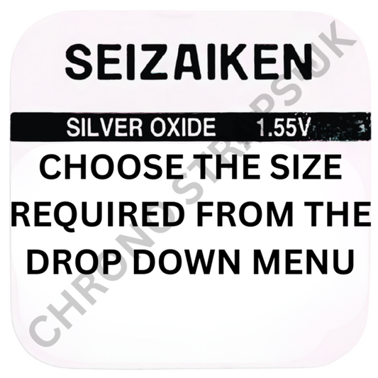Seizaiken by Seiko Watch Batteries – All Sizes | 1.55v Silver Oxide | Made in Japan | SR Series