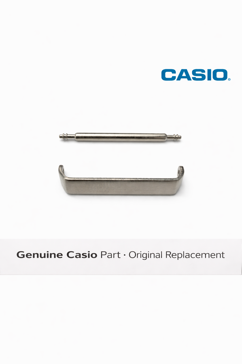Genuine Casio end link with spring bar 10114367 watch strap connector replacement part