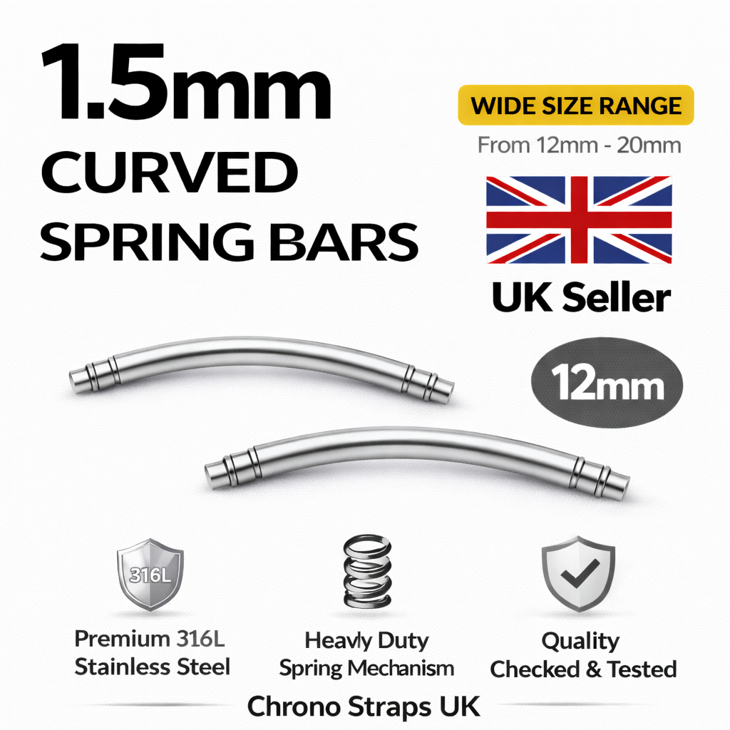 1.5mm x 12mm Curved Spring Bars