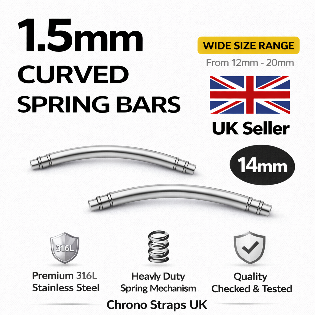 1.5mm x 14mm Curved Spring Bars