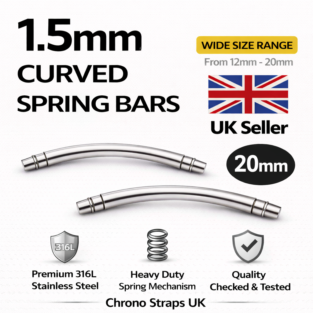 1.5mm x 20mm Curved Spring Bars