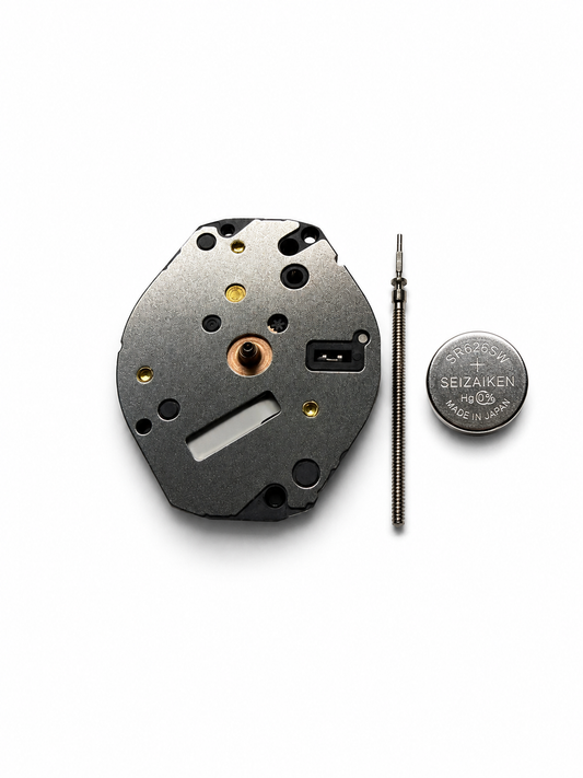 Seiko Epson Y121 movement kit with stem and 377 battery, Japan made replacement movement
