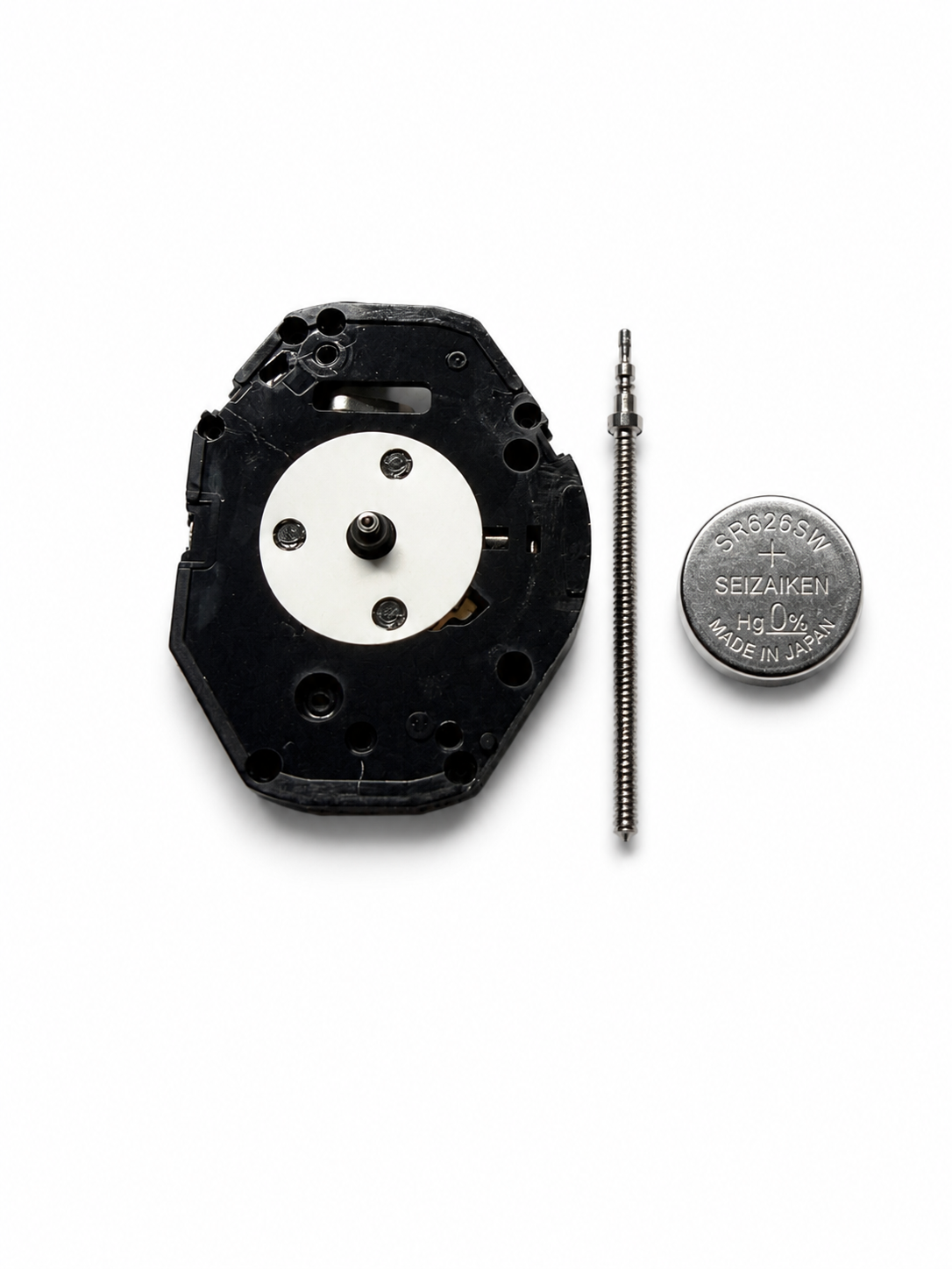 Seiko Hattori PC21A/J movement kit with stem and 377 battery, Japan made replacement movement