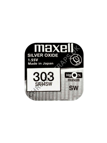 Maxell 303 / SR44SW Silver Oxide Watch Battery | Chrono Straps UK